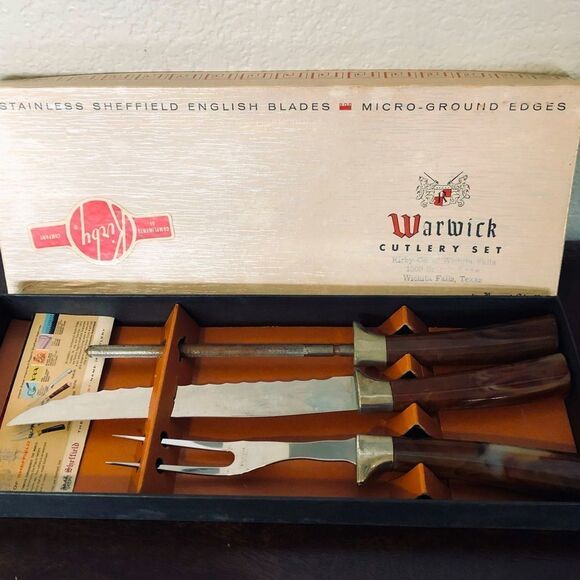 Vintage Warwick Cutlery Knife Set - Picture 1 of 8